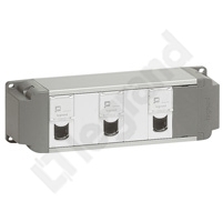 BLOK ZASILAJĄCY 3 GNIAZDA RJ 45 2 ZAŚLEPKI 1-MODUŁOWE - 053496 - LEGRAND