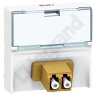 GNIAZDO PRZELOTOWE 2 MODUŁY 1XRJ45 KAT.5E UTP MOSAIC - 078618 - LEGRAND