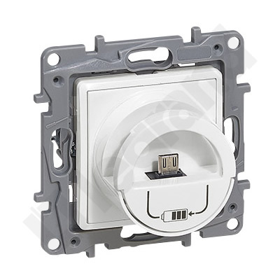 GNIAZDO MICRO USB 2400MA DOCK BIAŁY NILOE. - 764596 - LEGRAND