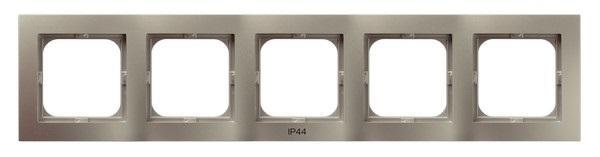 RAMKA PIĘCIOKROTNA DO ŁĄCZNIKÓW IP44 SATYNA LIGHT AS. - RH-5G/45 - OSPEL