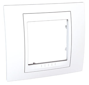RAMKA POJEDYNCZA BIEL POLARNA UNICA PLUS - MGU6.002.18 - SCHNEIDER ELECTRIC