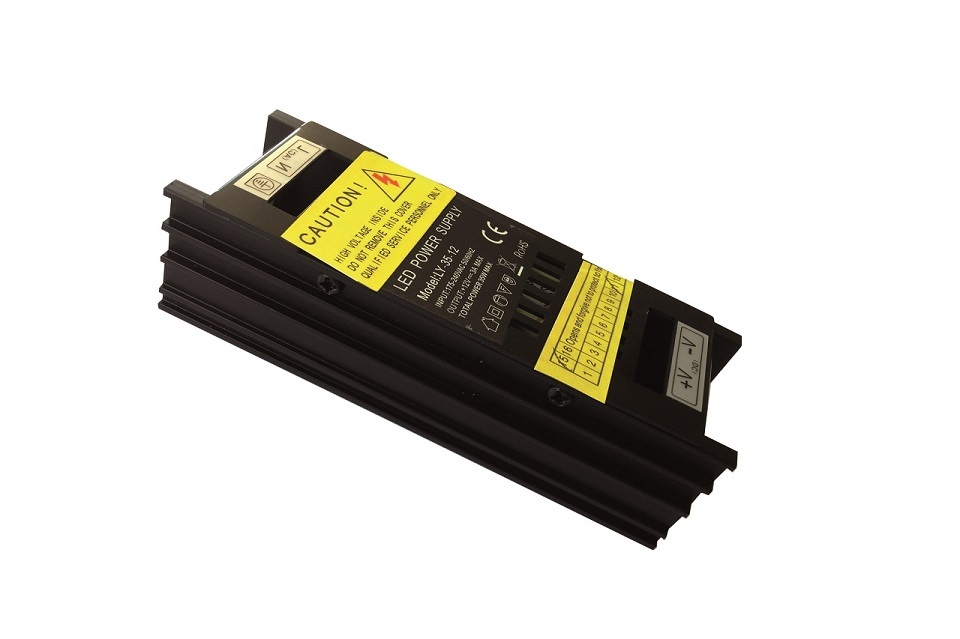 ZASILACZ LED MODUŁOWY 35W IP20 12V 2,92A LONG BLACK. - 921406 - POLTRONIC