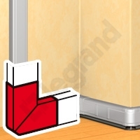 KĄT PŁASKI 50X195 ALU DLP - 011247 - LEGRAND