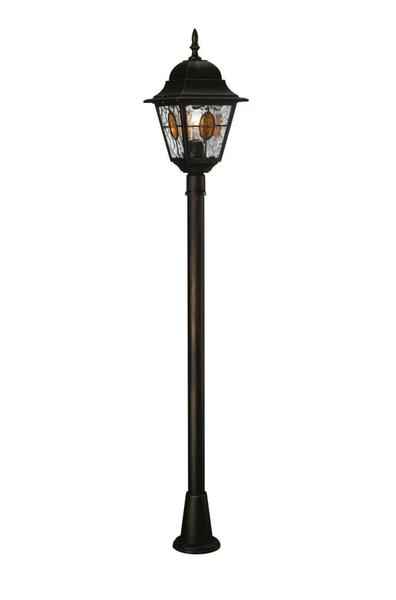 SŁUPEK OGRODOWY 1X100W BLACKBRUSH MÜNCHEN - 151734210 - PHILIPS ŹRÓDŁA