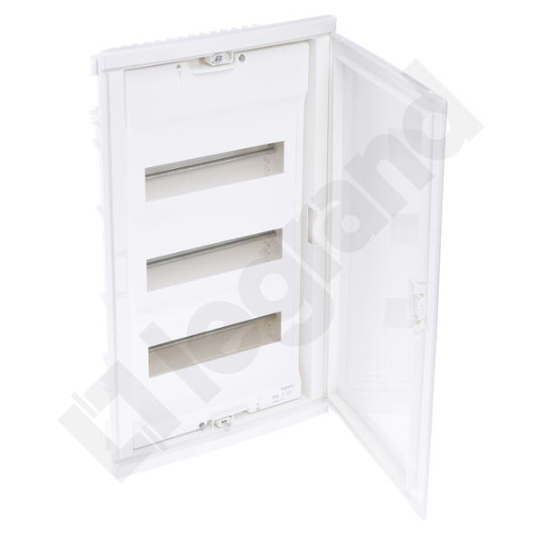 ROZDZIELNIA TWORZYWO 3X12 MODUŁY P/T IP40 LISTWY PRZYŁ N+PE DRZWI BIAŁE RWN - 602413 - LEGRAND