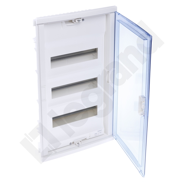 ROZDZIELNIA TWORZYWO 3X12 MODUŁY P/T IP40 LISTWY PRZYŁ N+PE DRZWI PRZEZR RWN - 602423 - LEGRAND