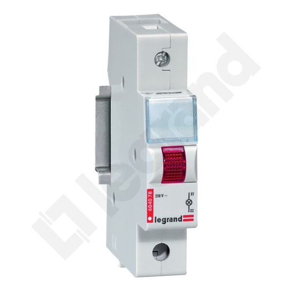 LAMPKA LED SYGNALIZACYJNA POJEDYNCZA KOLOR CZERWONY ZASILANIE 230V L311 - 604078 - LEGRAND