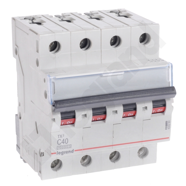 WYŁĄCZNIK NADPRĄDOWY C 40A 4 POLOWY CHARAKTERYSTYKA C S314 - 404260 - LEGRAND