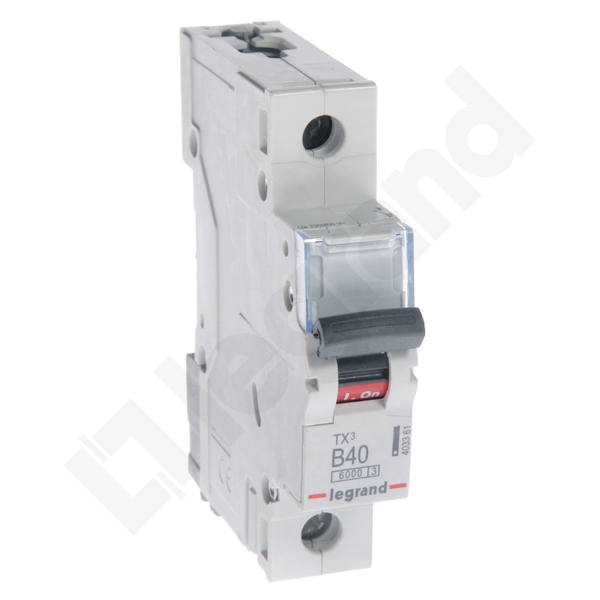 WYŁĄCZNIK NADPRĄDOWY B 40A 1 POLOWY CHARAKTERYSTYKA B S301 - 403361 - LEGRAND