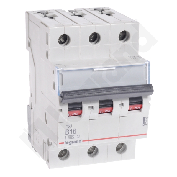 WYŁĄCZNIK NADPRĄDOWY B 16A 3 POLOWY CHARAKTERYSTYKA B S303 - 403402 - LEGRAND