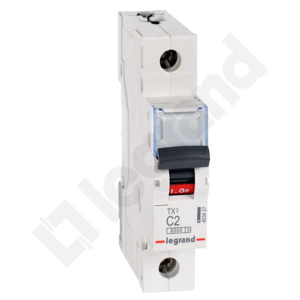 WYŁĄCZNIK NADPRĄDOWY C 2A 1 POLOWY CHARAKTERYSTYKA C S301 - 403427 - LEGRAND