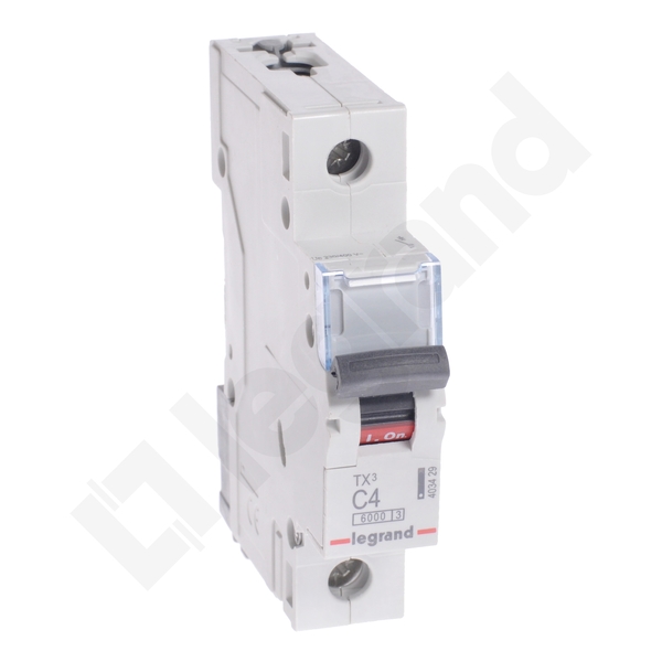 WYŁĄCZNIK NADPRĄDOWY C 4A 1 POLOWY CHARAKTERYSTYKA C S301 - 403429 - LEGRAND