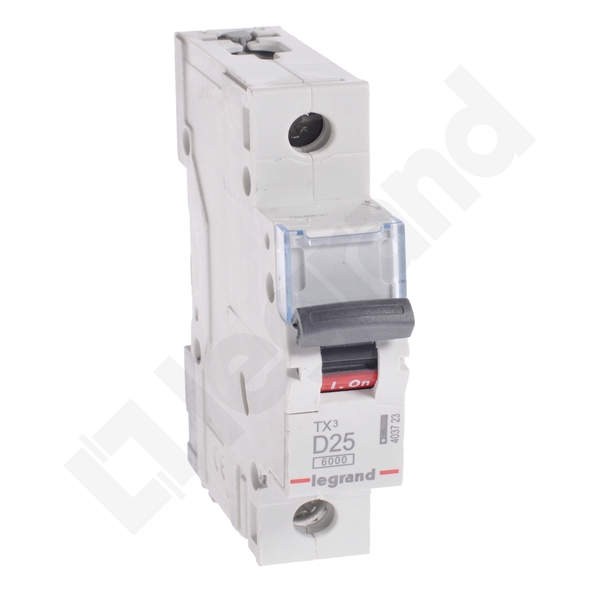 WYŁĄCZNIK NADPRĄDOWY D 25A 1 POLOWY CHARAKTERYSTYKA D S301 - 403723 - LEGRAND