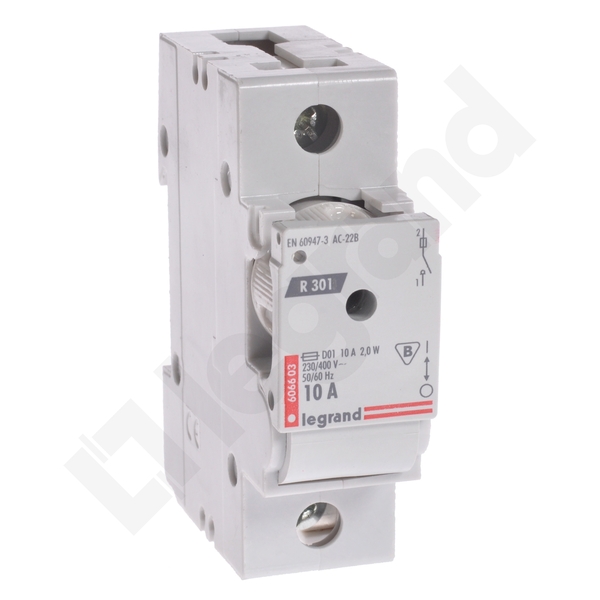 ROZŁĄCZNIK BEZPIECZNIKOWY 10A 1 BIEGUN DO WKŁADEK D0 R301 - 606603 - LEGRAND