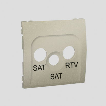 POKRYWA GNIAZDA ANTENOWEGO RTV-SAT-SAT PLATYNA SIMON CLASSIC - MAS2P/27 - KONTAKT SIMON