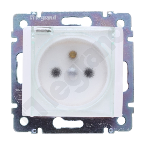 GNIAZDO POJEDYNCZE 2P+Z IP44 BIAŁE VALENA - 774221 - LEGRAND