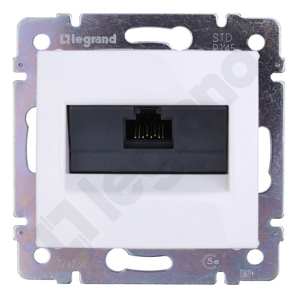 GNIAZDO KOMPUTEROWE POJEDYNCZE 1XRJ45 KAT. 5E UTP BIAŁY VALENA - 774230 - LEGRAND