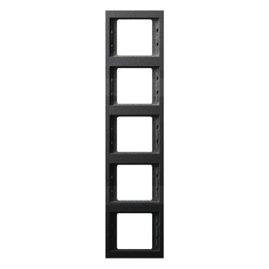 RAMKA PIĘCIOKROTNA PIONOWA ANTRACYT MAT LAKIEROWANY K.1 - 13537006 - HAGER - BERKER