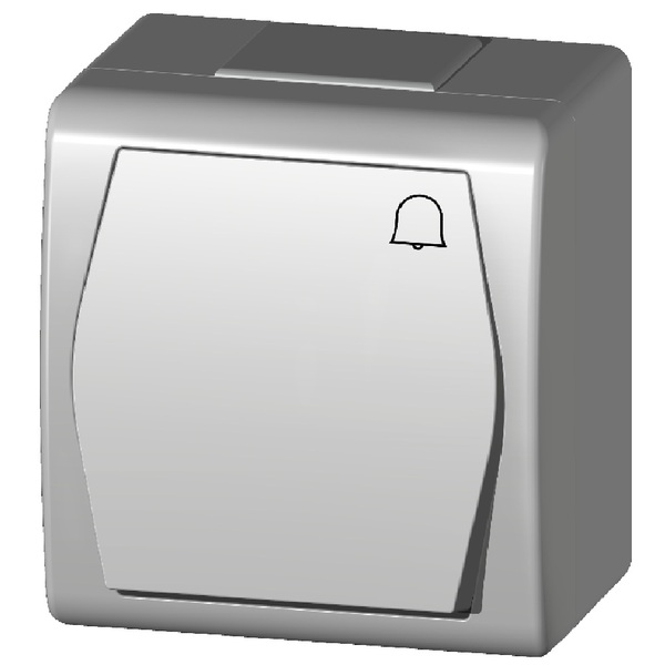 ŁĄCZNIK "DZWONEK" BIAŁY IP44 HERMES 2 - 1005-00 - ELEKTRO-PLAST NASIELSK