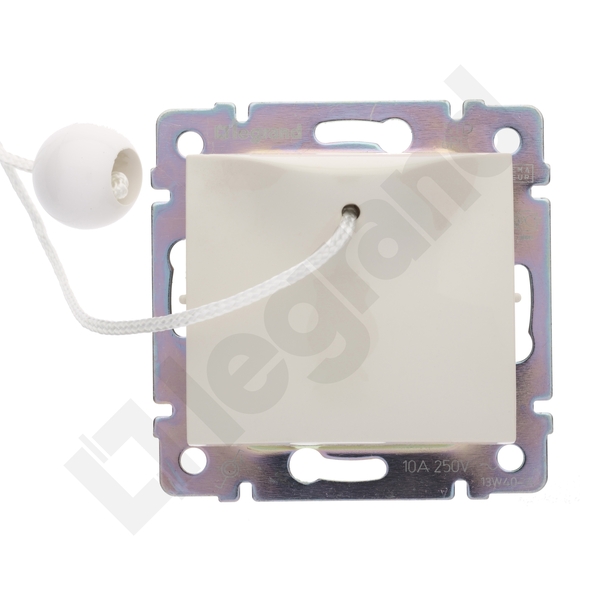 PRZYCISK JEDNOBIEGUNOWY Z CIĘGNEM KREM 10A-250V~ VALENA - 774319 - LEGRAND