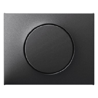 ELEMENT CENTRALNY Z POKRĘTŁEM REGULACYJNYM DO ŚCIEMNIACZA OBROTOWEGO ANTRACYT MAT LAKIEROWANY K.1 - 11357006 - HAGER - BERKER