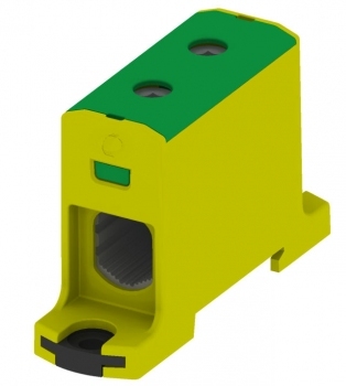 ZŁĄCZKA SZYNOWA GWINTOWA DO ŁĄCZENIA PRZEWODÓW AL/CU 6-95 MM2 T021095.YG ŻÓŁTO-ZIELONA - 89710009 - SIMET