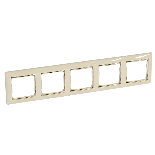 RAMKA PIĘCIOKROTNA POZIOMA KREM/ZŁOTO VALENA - 774155 - LEGRAND