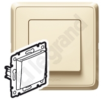 ŁĄCZNIK HOTELOWY KREM 10A-250V~ KOMPLET Z RAMKA CARIVA - 773748 - LEGRAND