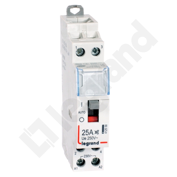 STYCZNIK MODUŁOWY 25A AC1 2 BIEGUNY 2NO STEROWANIE 230V AC CICHY SM425S - 412558 - LEGRAND
