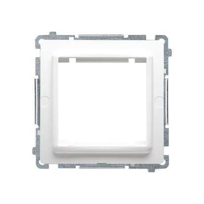 ADAPTER 45X45 MM MOCOWANIE NA WKRĘTY I ŁAPKI BIAŁY , BASIC - BMA45M/11 - KONTAKT SIMON