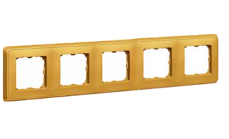RAMKA PIĘCIOKROTNA POZIOM/PION ZŁOTA CARIVA - 773665 - LEGRAND