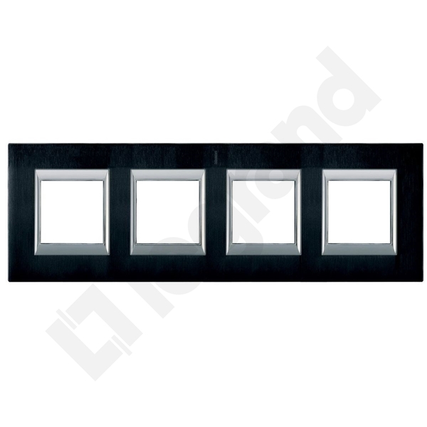 RAMKA PROTOKĄTNA POZIOMA 4X2 MODUŁY BRUSHED ANTHRACITE AXOLUTE - HA4802M4HXS - LEGRAND