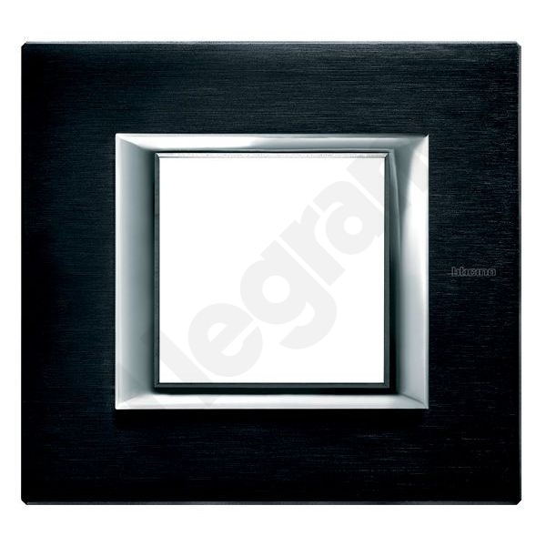 RAMKA PROTOKĄTNA POZIOMA 2 MODUŁY BRUSHED ANTHRACITE AXOLUTE - HA4802XS - LEGRAND