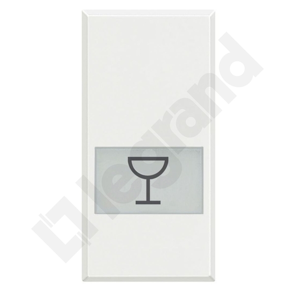 KLAWISZ "OBSŁUGA" 1 MODUŁ BIAŁY AXOLUTE - HD4921LR - LEGRAND