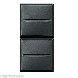 PRZYCISK PODWÓJNY 1 MODUŁ AXIAL ANTRACYT AXOLUTE - HS4036 - LEGRAND