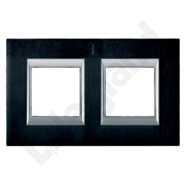 RAMKA PROSTOKĄTNA POZIOMA 2X2 MODUŁY BRUSHED ANTHRACITE AXOLUTE - HA4802M2HXS - LEGRAND