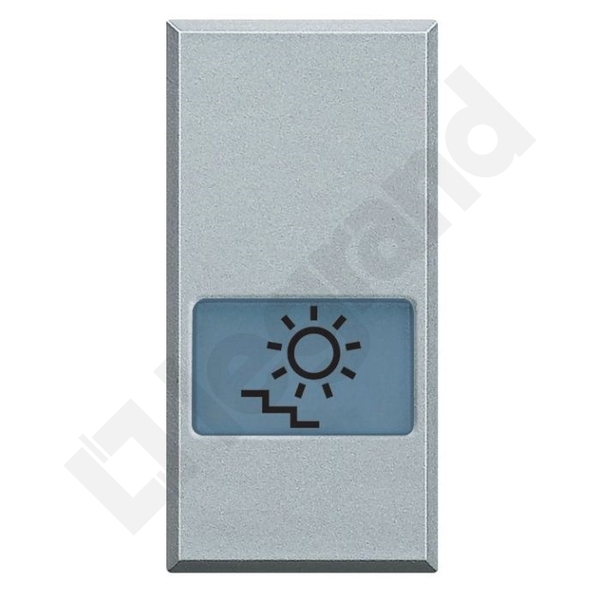 KLAWISZ "OŚWIETLENIE SCHODÓW" 1 MODUŁ ALUMINIUM AXOLUTE - HC4921LB - LEGRAND