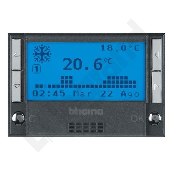CHRONOTERMOSTAT 2X1,5V ANTRACYT AXOLUTE - HS4451 - LEGRAND
