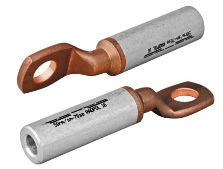DKAMp 240/16 Końcówka kablowa aluminiowo-miedziane z przegrodą szczelną, wg standardu DIN - WOKDD2400001601 - RADPOL