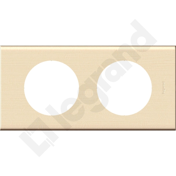 RAMKA PODWÓJNA POZIOMA/PIONOWA DREWNO KLON CELIANE - 069212 - LEGRAND
