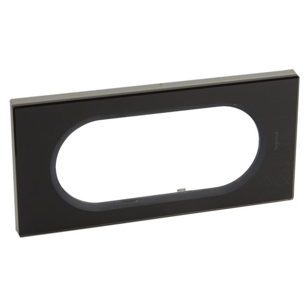 RAMKA 4/5 MODUŁÓW SZKŁO CZARNY GRAFIT CELIANE - 069305 - LEGRAND