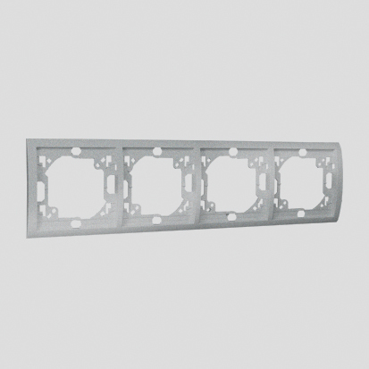 RAMKA POCZWÓRNA POZIOMA ALUMINIUM SIMON CLASSIC - MR4/26 - KONTAKT SIMON