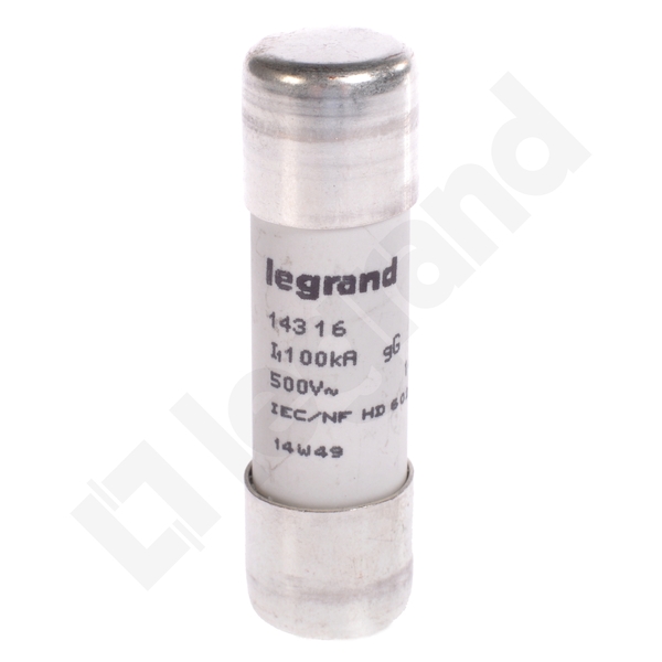 WKŁADKA BEZPIECZNIKOWA CYLINDRYCZNA 16A 14 X 51 CHARAKTERYSTYKA GL HPC - 014316 - LEGRAND