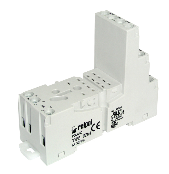 GNIAZDO PRZEKAŹNIKA R4 GZM4-SZARE - 857436 - RELPOL
