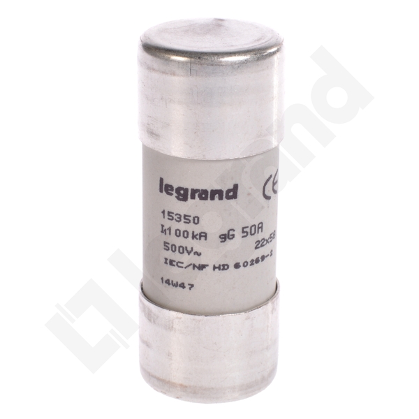 WKŁADKA BEZPIECZNIKOWA CYLINDRYCZNA 50 A 22 X 58 CHARAKTERYSTYKA GL HPC - 015350 - LEGRAND