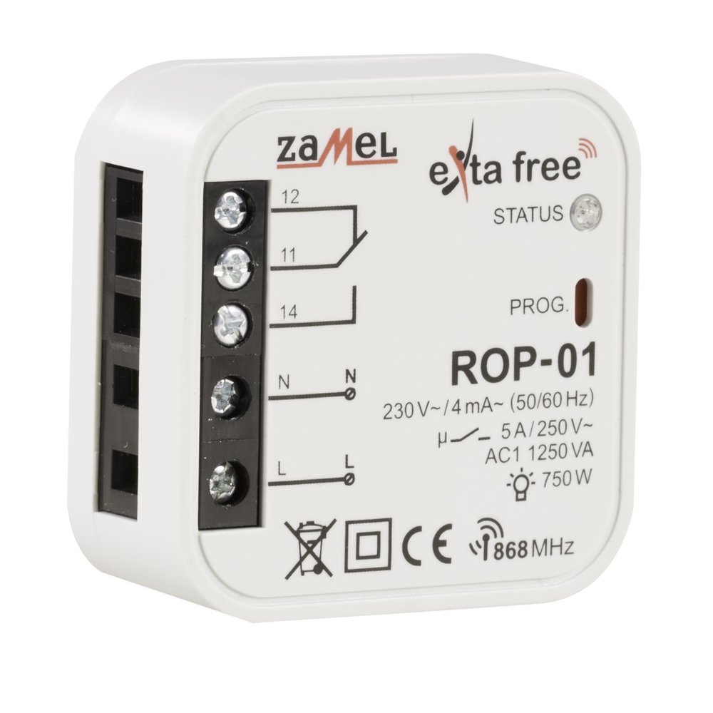RADIOWY ODBIORNIK DOPUSZKOWY 1-KANAŁOWY TYP: ROP-01 BLISTER. - ROP-01 - ZAMEL
