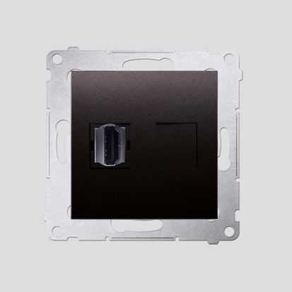 GNIAZDO HDMI (MODUŁ) ANTRACYT SIMON 54 - DGHDMI.01/48 - KONTAKT SIMON