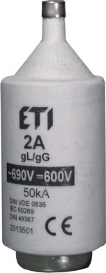 WKŁADKA BEZPIECZNIKOWA 50A BIWTZ CHARAKTERYSTYKA GG ZWŁOCZNA - 002313408 - ETI