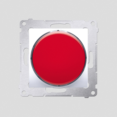 SYGNALIZATOR ŚWIETLNY LED – ŚWIATŁO CZERWONE (MODUŁ) BIAŁY SIMON 54 - DSS2.01/11 - KONTAKT SIMON