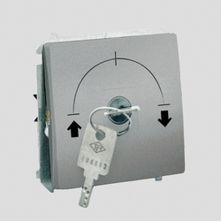 ŁĄCZNIK JEDNOBIEGUNOWY Z KLUCZEM 2 POZYCYJNY "0-I" STYK N/O (MODUŁ) ALUMINIUM SIMON CLASSIC - MW1K.01/26 - KONTAKT SIMON